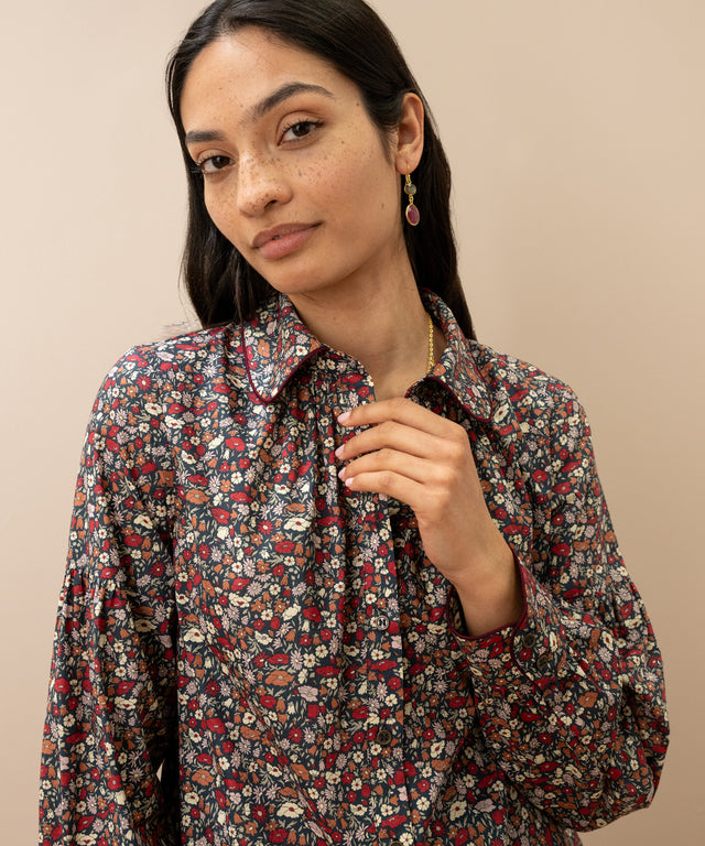 Liberty Print Organic Cotton Blouse