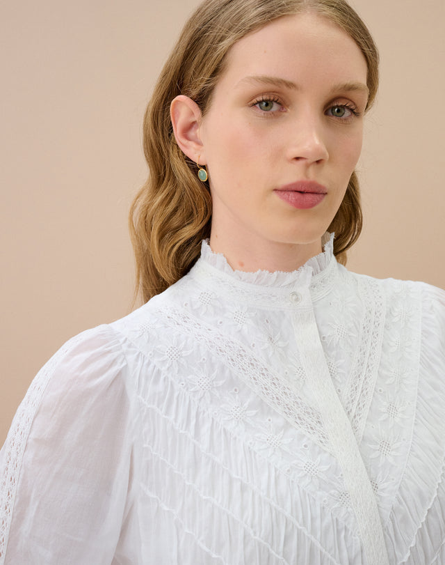 Organic Cotton Embroidered Shirt