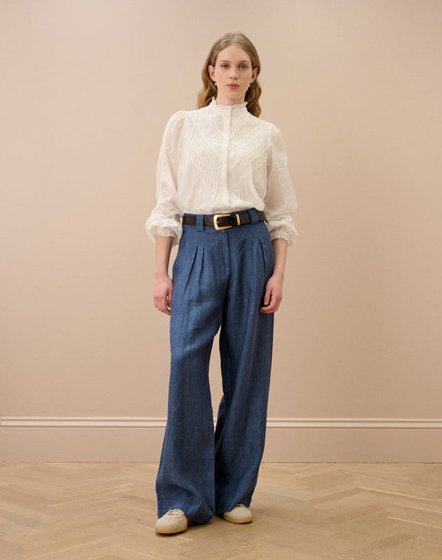 Organic Cotton Embroidered Shirt