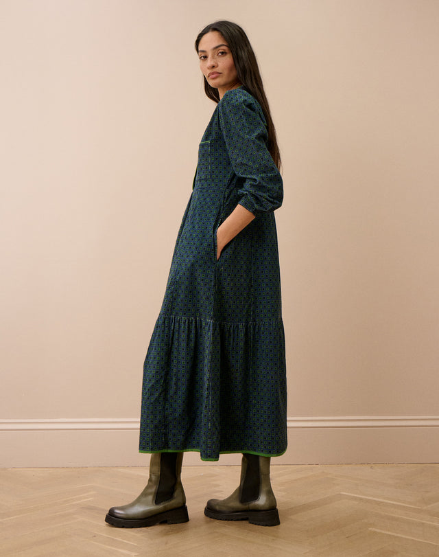 Organic Corduroy Shirt Dress