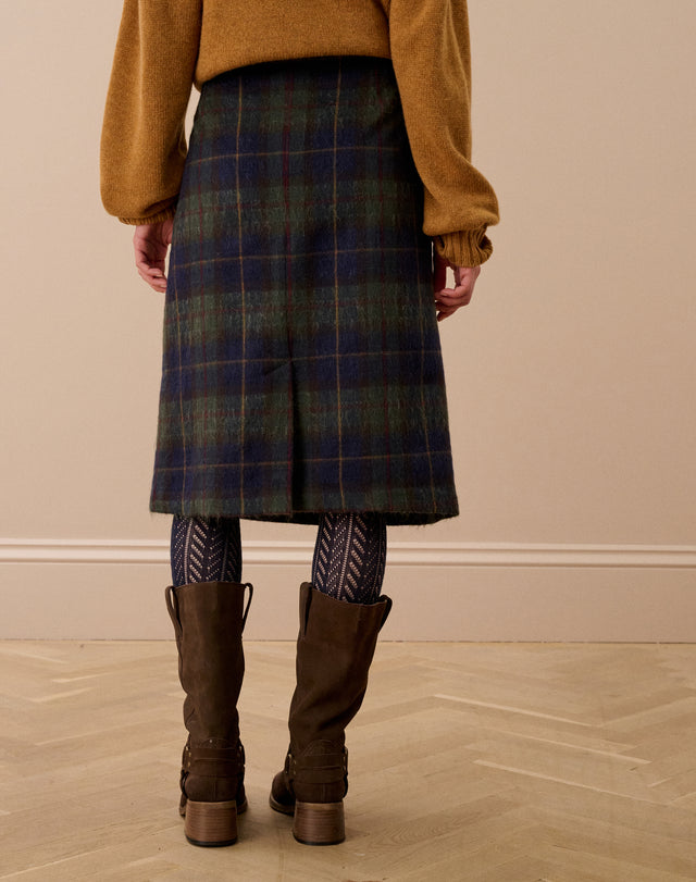 Scottish Mohair Wool Wrap Skirt