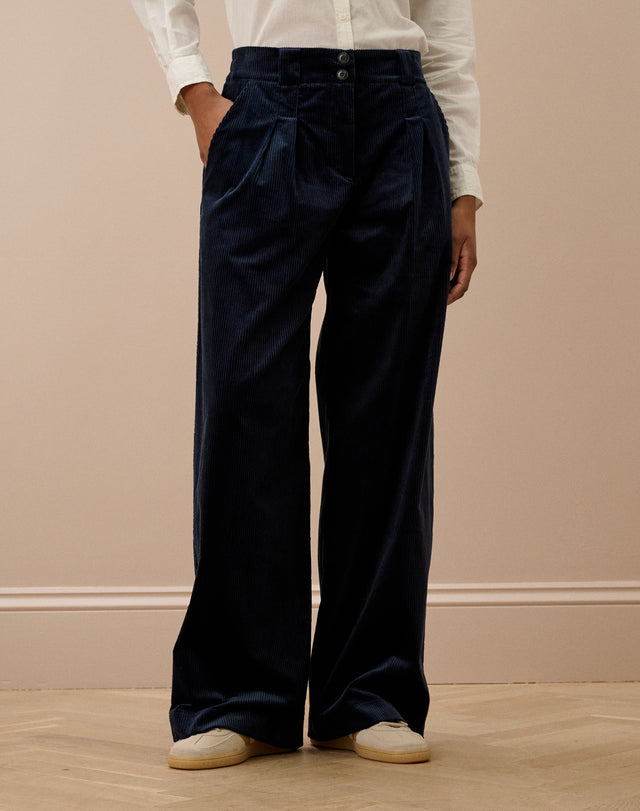 Organic Corduroy Wide Leg Trousers