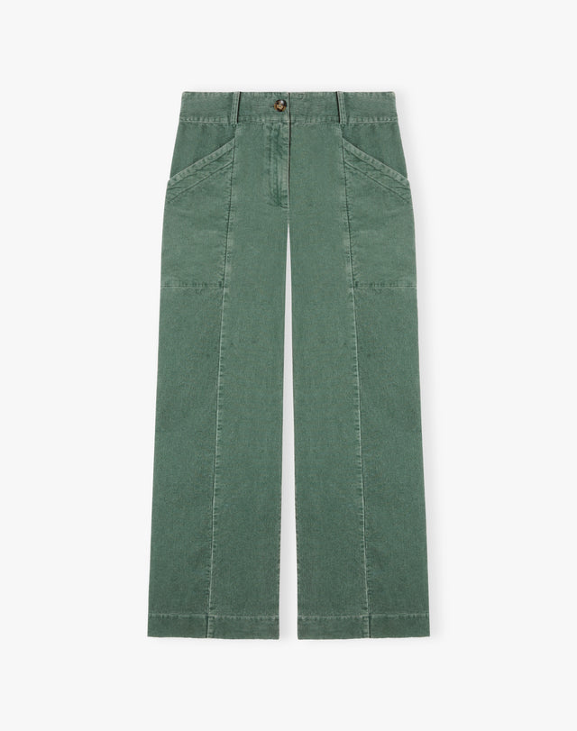 Laundered Organic Cord Pull On Trousers