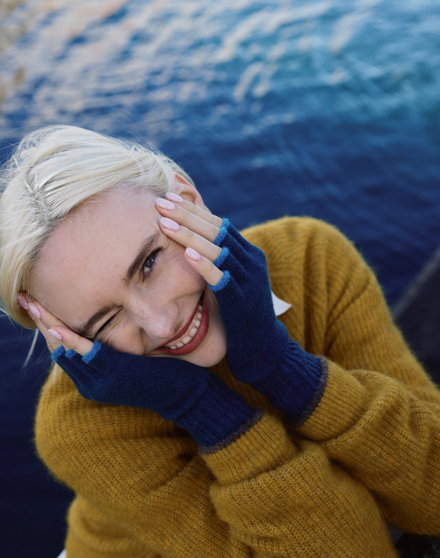 Women's Cashmere Fingerless Gloves