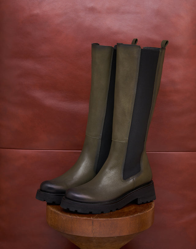 Leather Knee High Boots