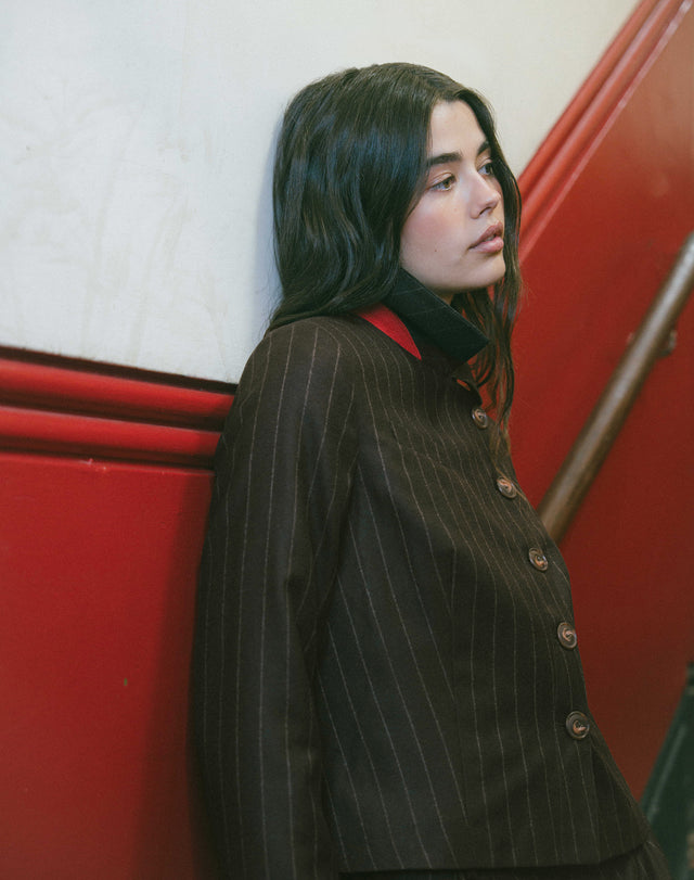 The Wool Pin Stripe Jacket