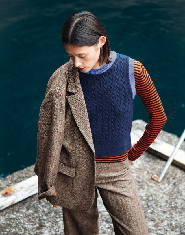 Supersoft Lambswool Cable Tank