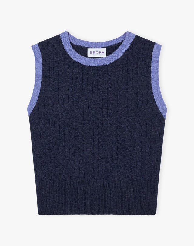 Supersoft Lambswool Cable Tank