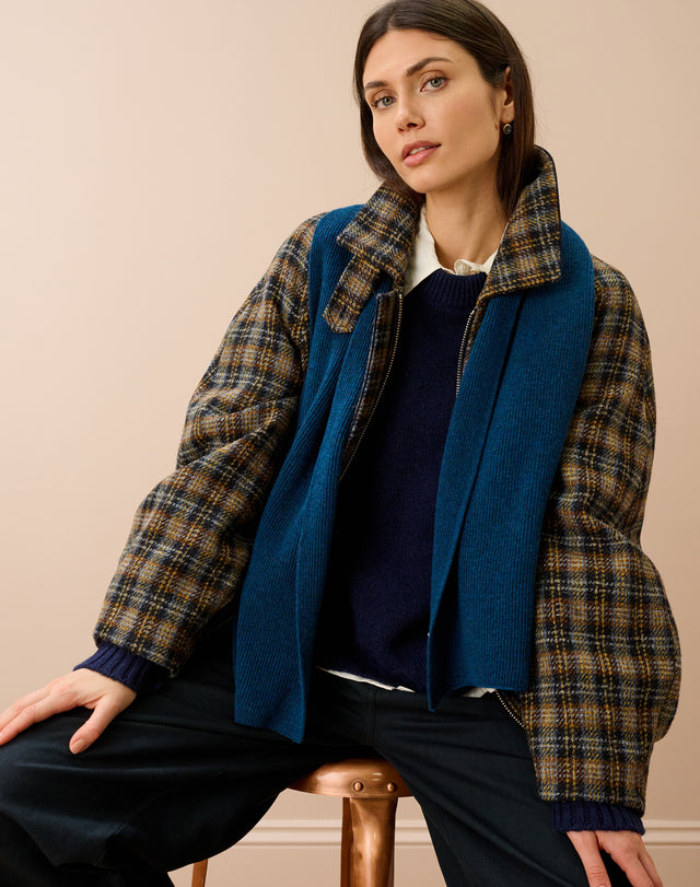 Cashmere Ribbed Scarf