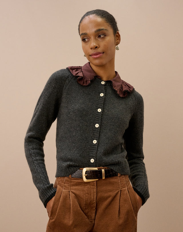 Cashmere Cable Cardigan