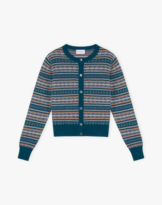 Cashmere Fair Isle Cardigan