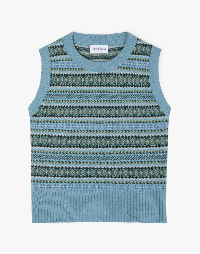 Cashmere Fair Isle Tank