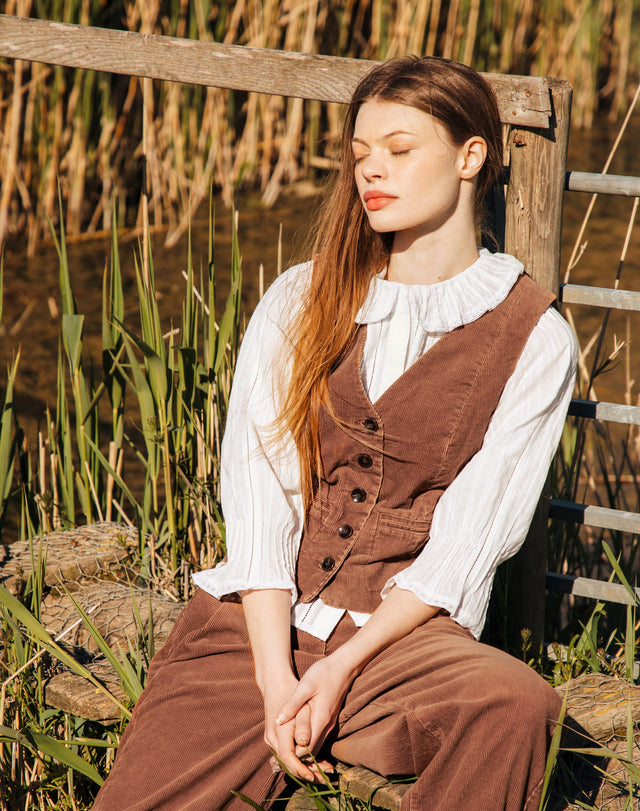 Organic Cotton Fitted Blouse