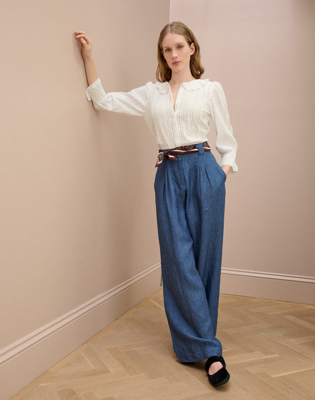 Organic Cotton Fitted Blouse