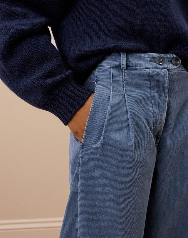 Laundered Organic Cord Cargo Trousers