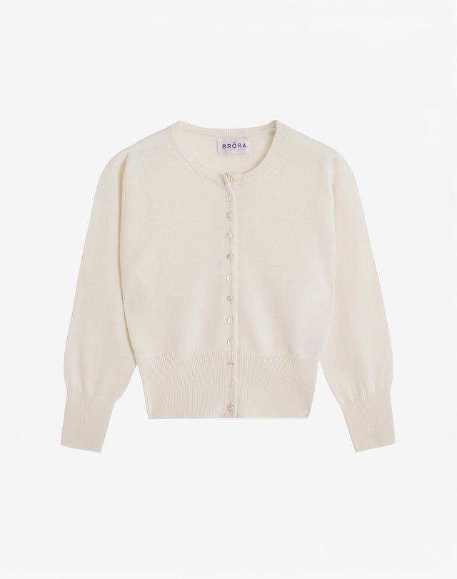 Cashmere Cropped Cardigan