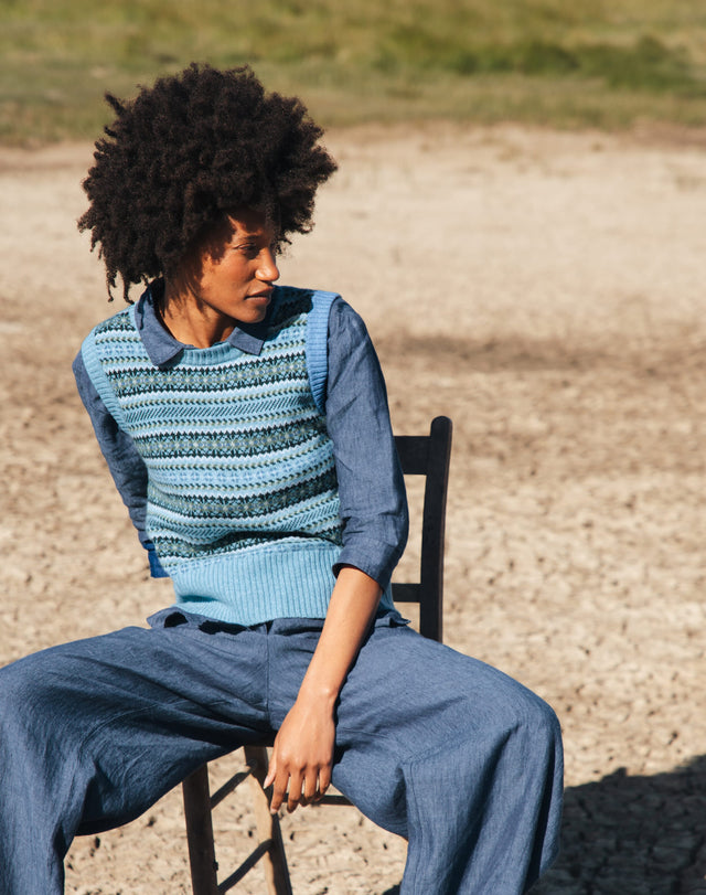 Cashmere Fair Isle Tank