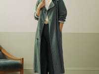 Washed Linen Trench Coat