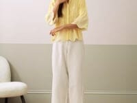 Organic Cotton Broderie Anglaise Blouse