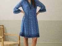Embroidered Silk Dress