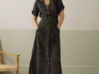Linen Check Dress
