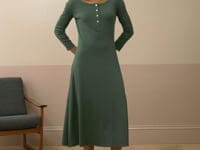 Organic Cotton Ribbed Jersey Dress