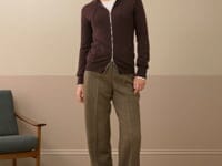 Cashmere Zip Up Hooded Cardigan