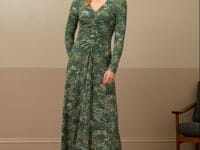 Liberty Print Jersey Ruched Dress