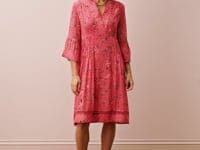 Embroidered Silk Dress