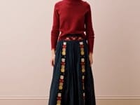 Cotton Folk Embroidered Skirt