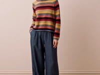 Wool Donegal Stripy Jumper