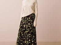 Silk Frill Wrap Skirt