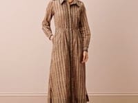 Cotton Stripe Shirt Dress