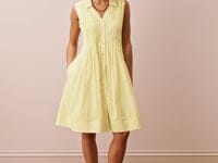 Organic Cotton Pintuck Dress