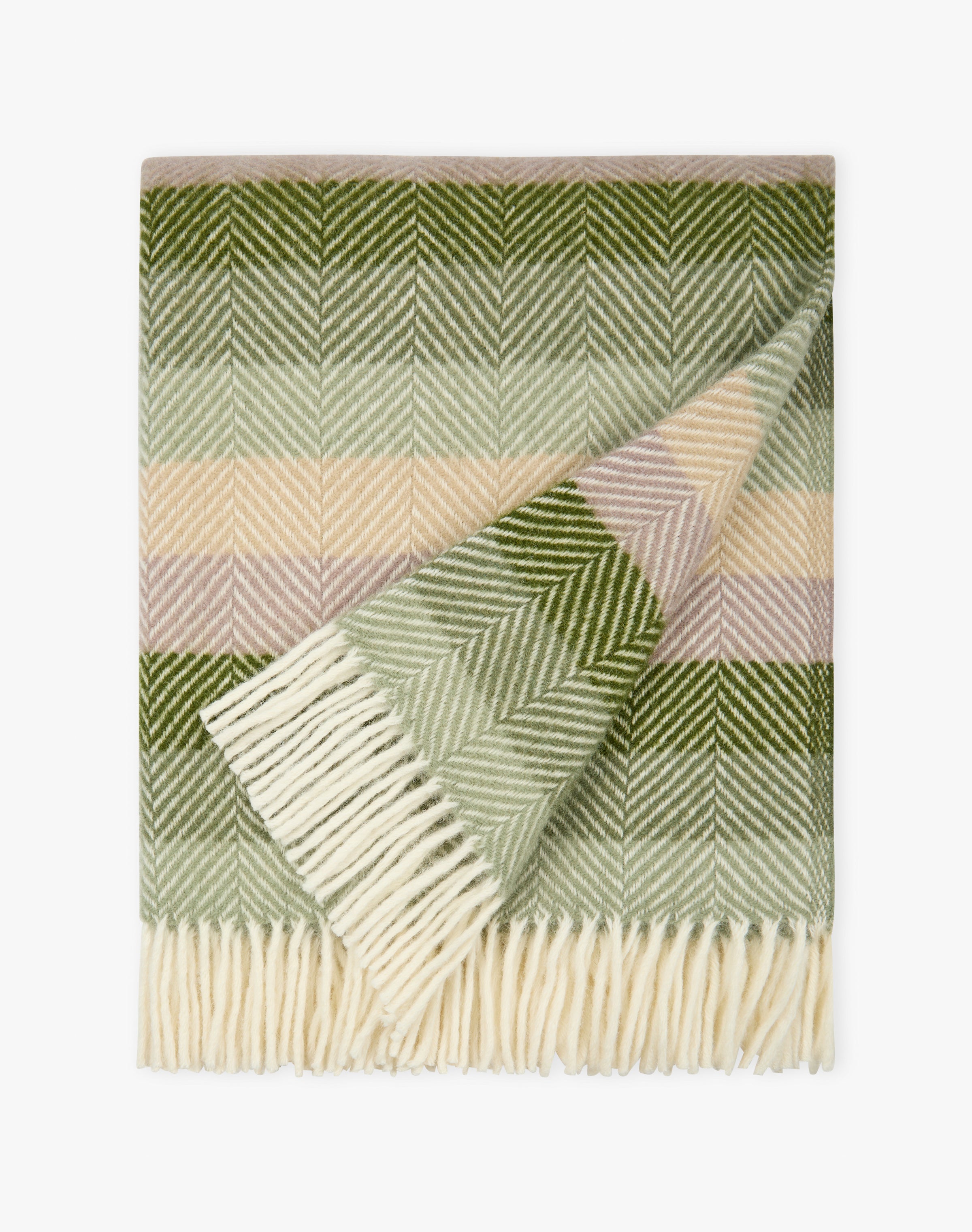 Pure Wool Herringbone Stripe Rug