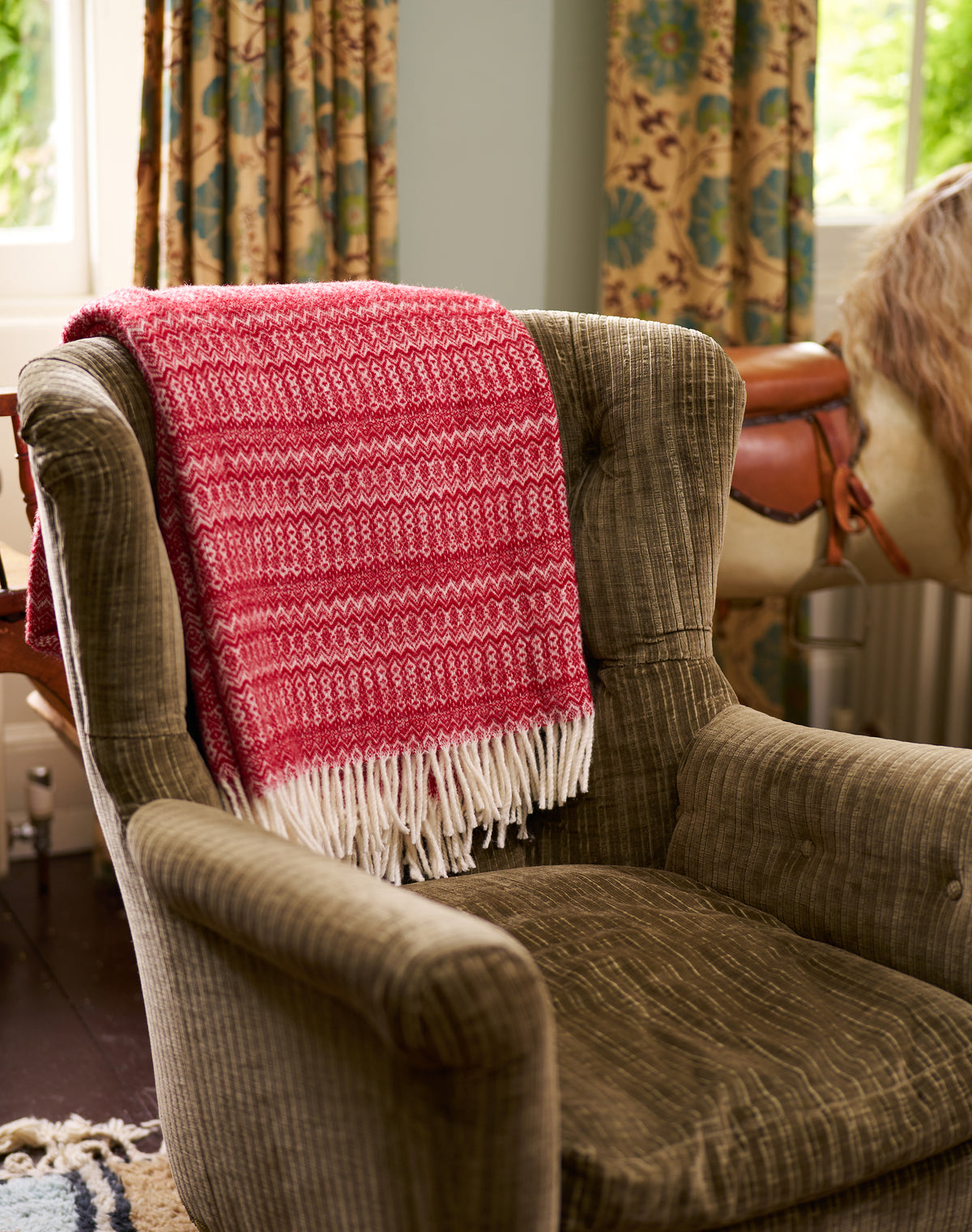 Pure Wool Patterned Rug