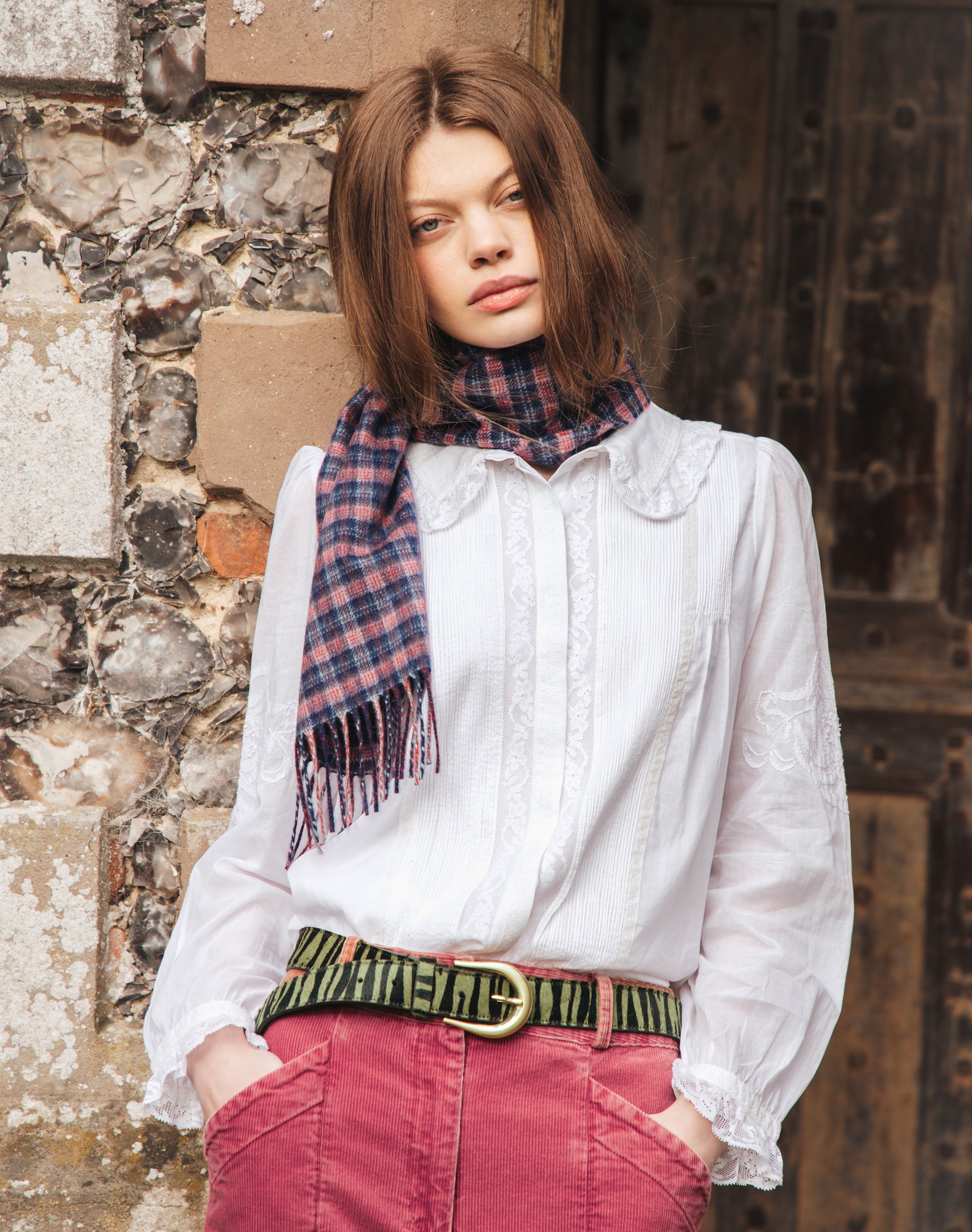 Cashmere Plaid Scarf