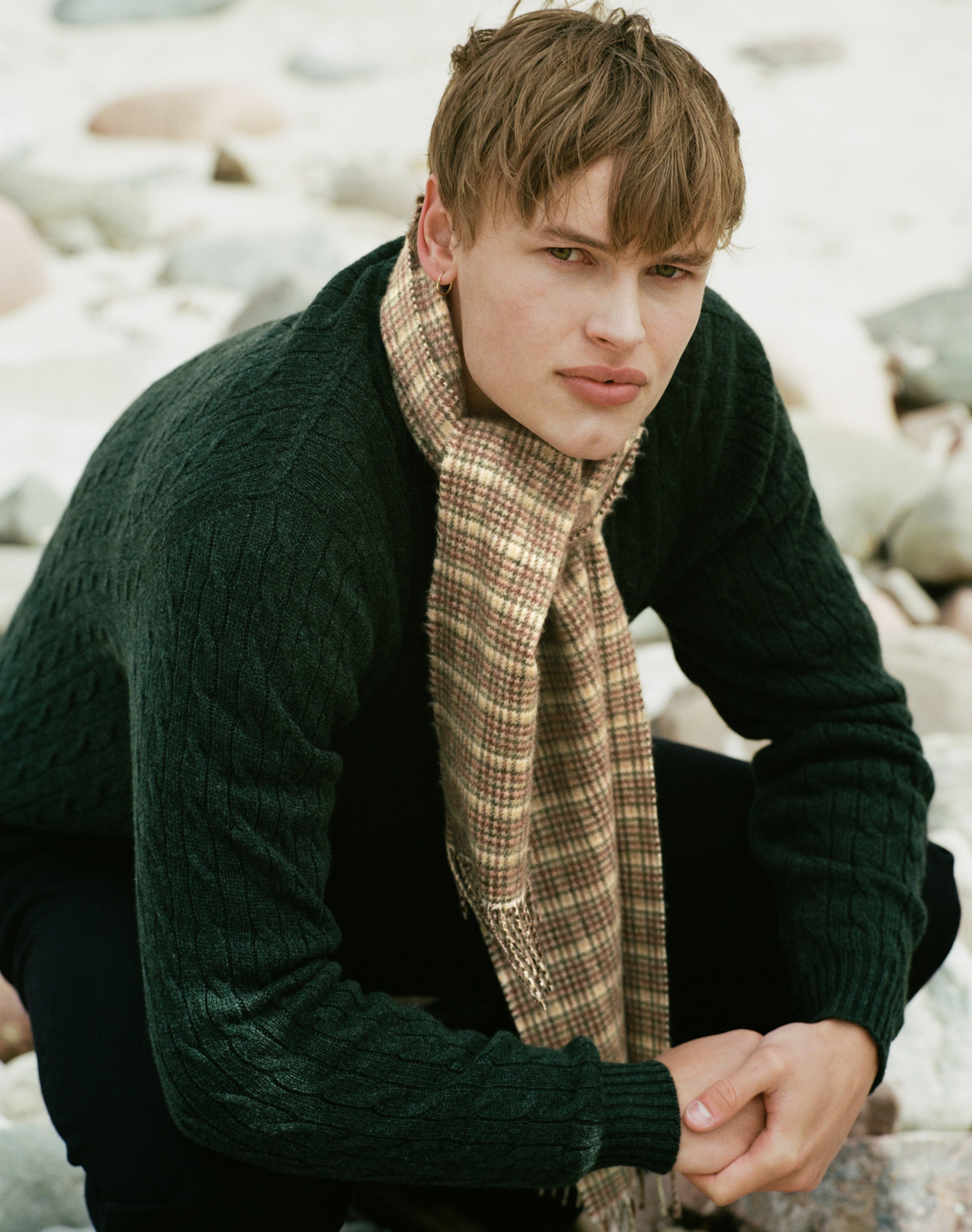 Cashmere Plaid Scarf