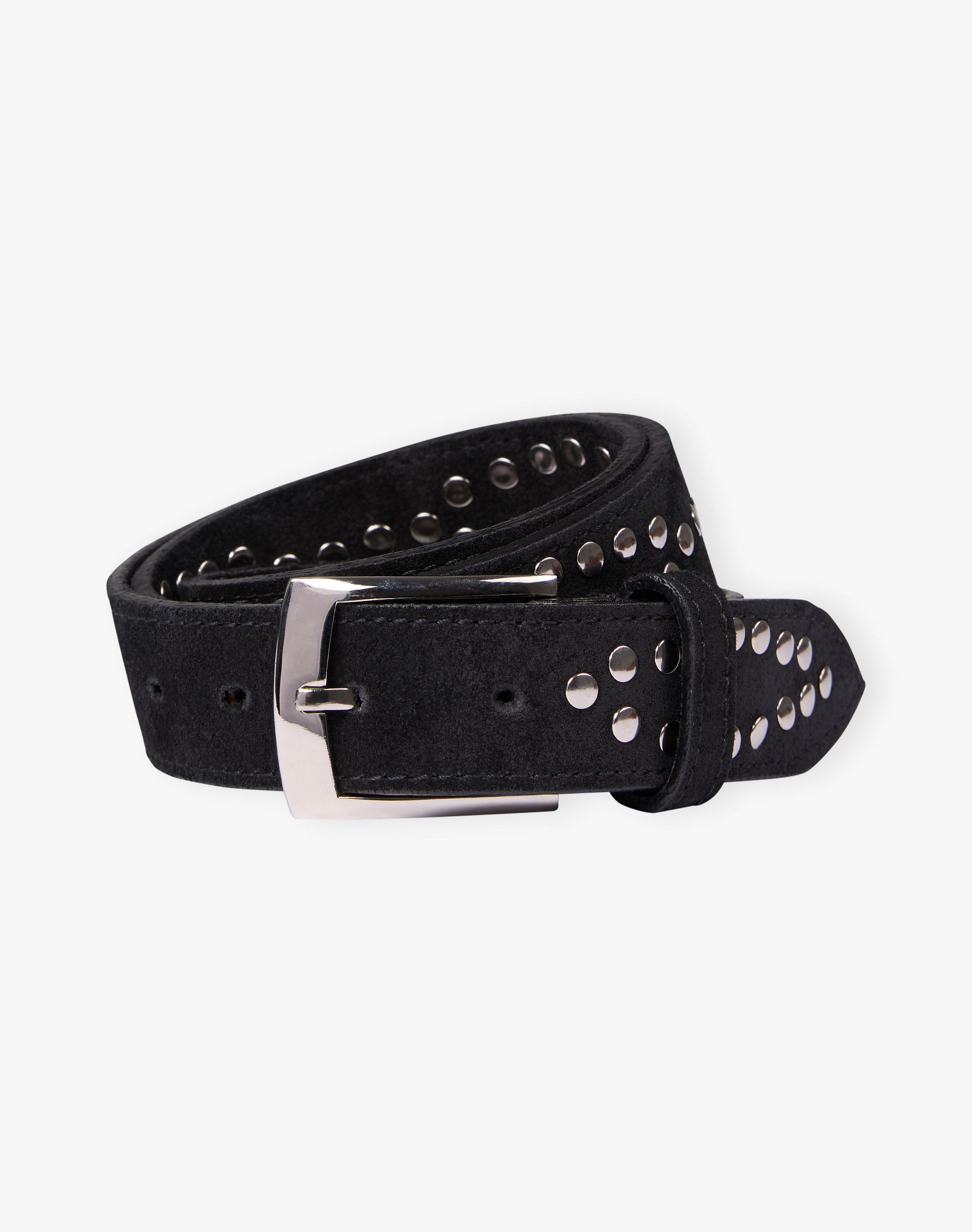 Studded Suede Belt
