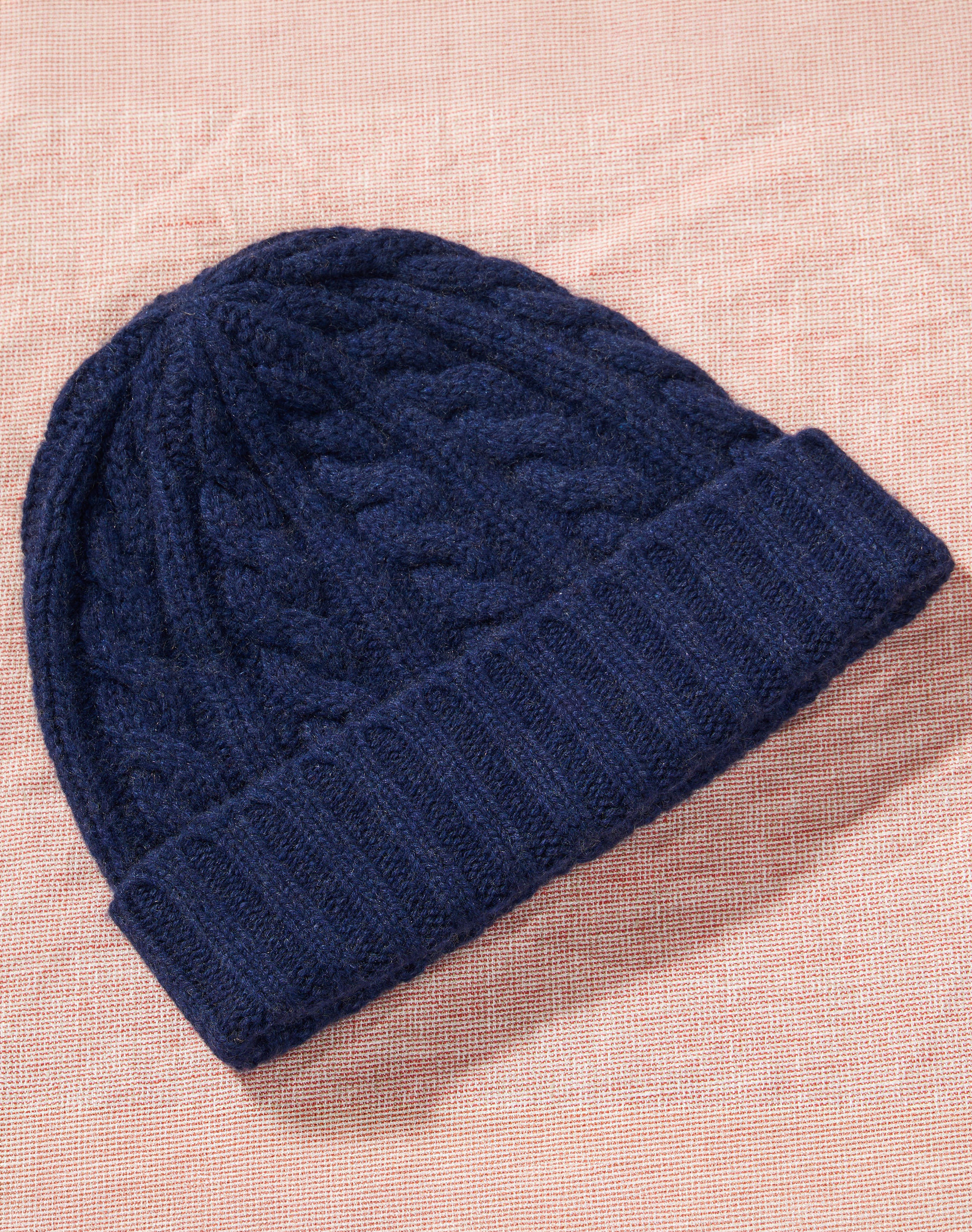 Cashmere Cable & Rib Hat