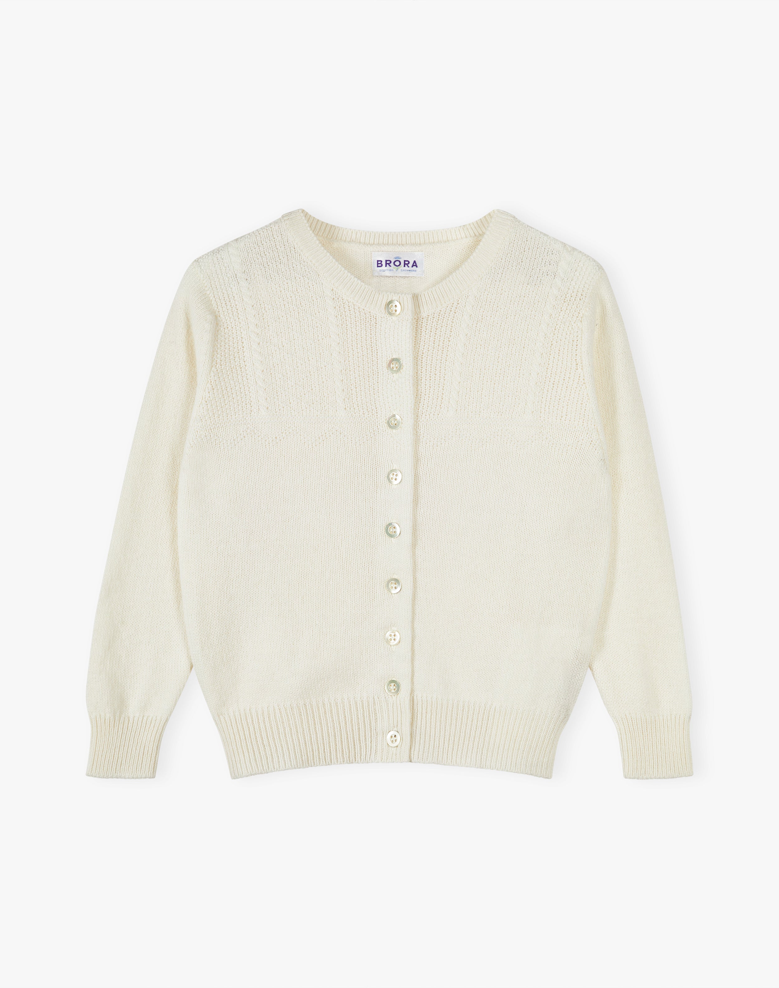 Cashmere Round Neck Cardigan