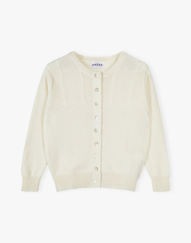 Cashmere Round Neck Cardigan