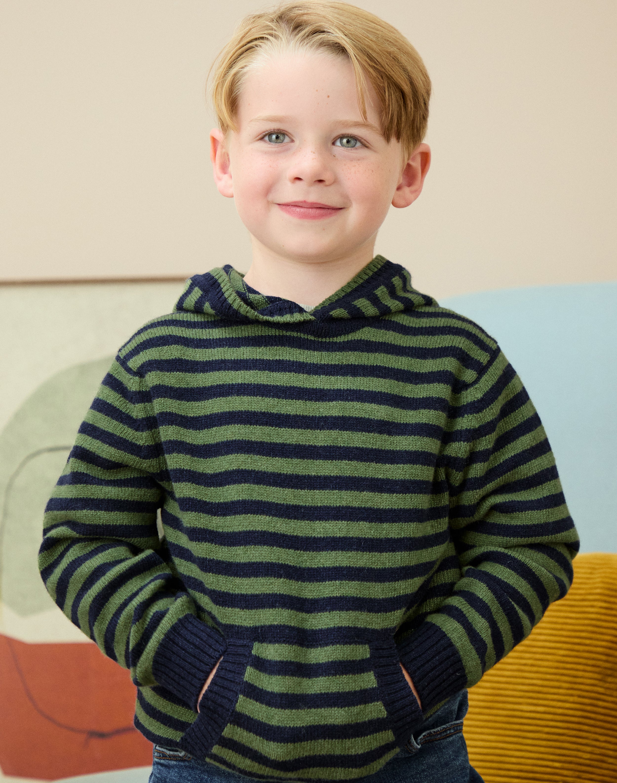 Cashmere Stripy Hoody