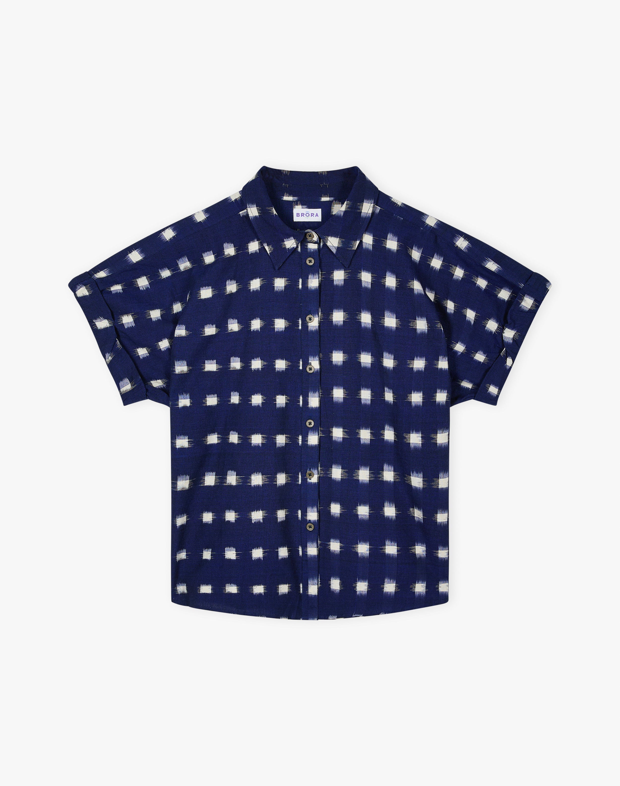 Cotton Ikat Utility Shirt
