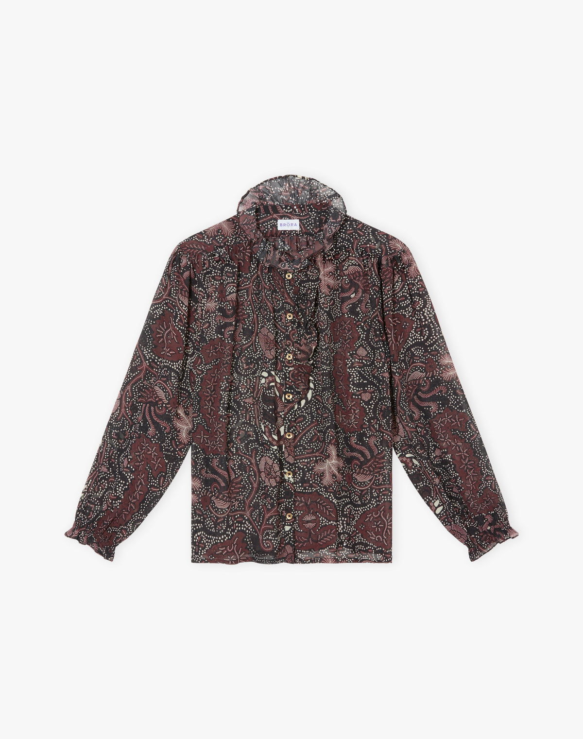 Silk Frill Front Blouse