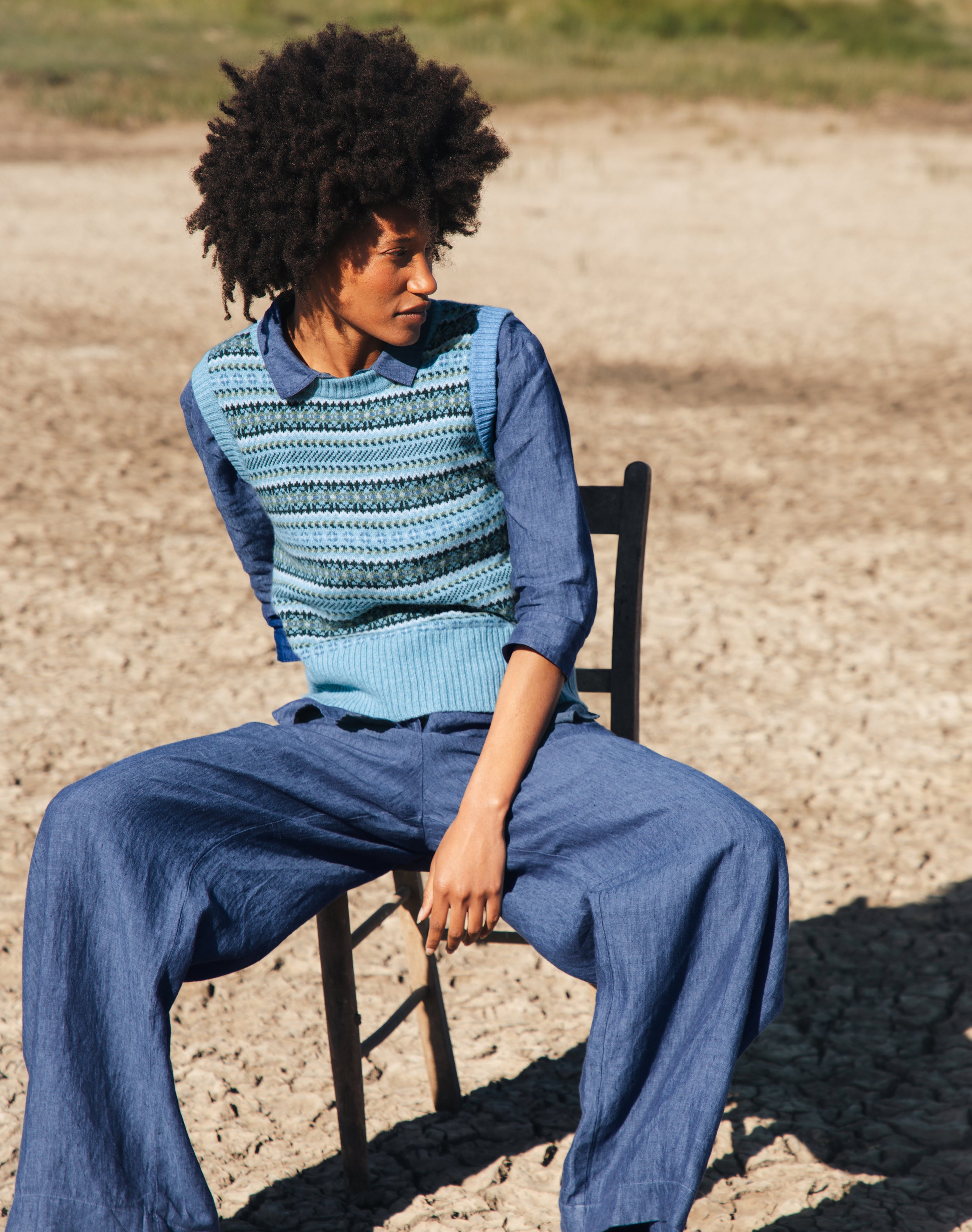 Cross Weave Linen Shirt