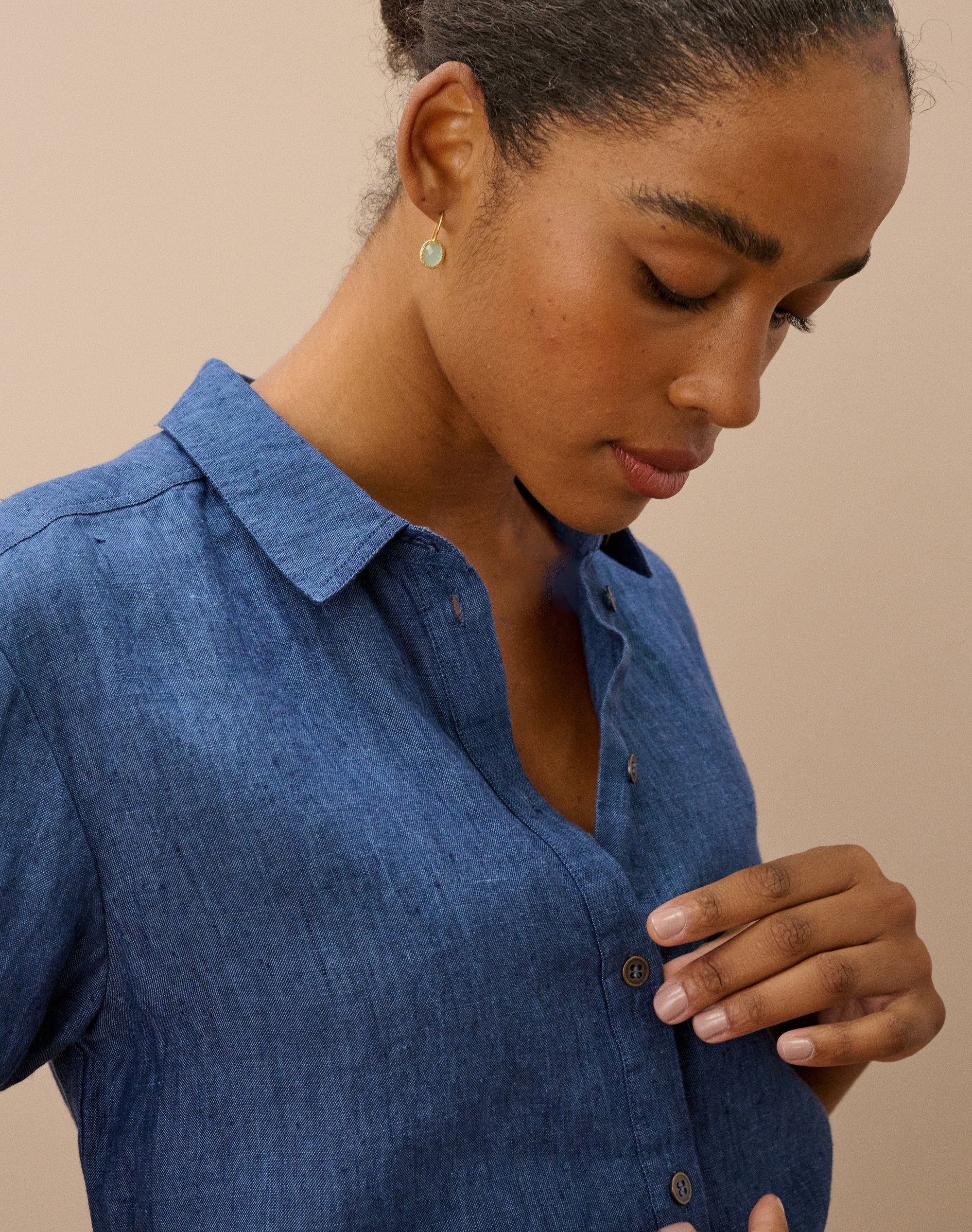 Cross Weave Linen Shirt