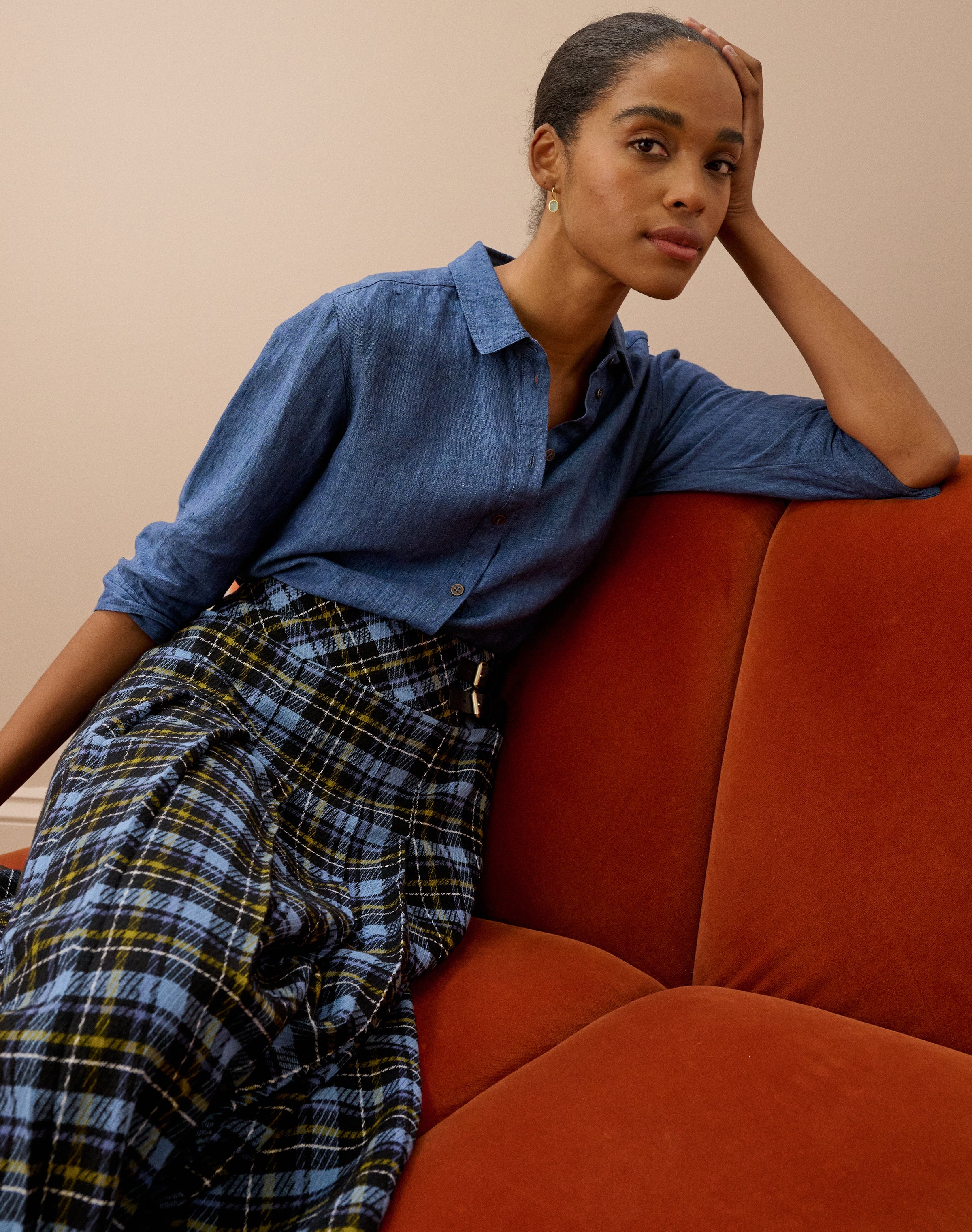 Cross Weave Linen Shirt