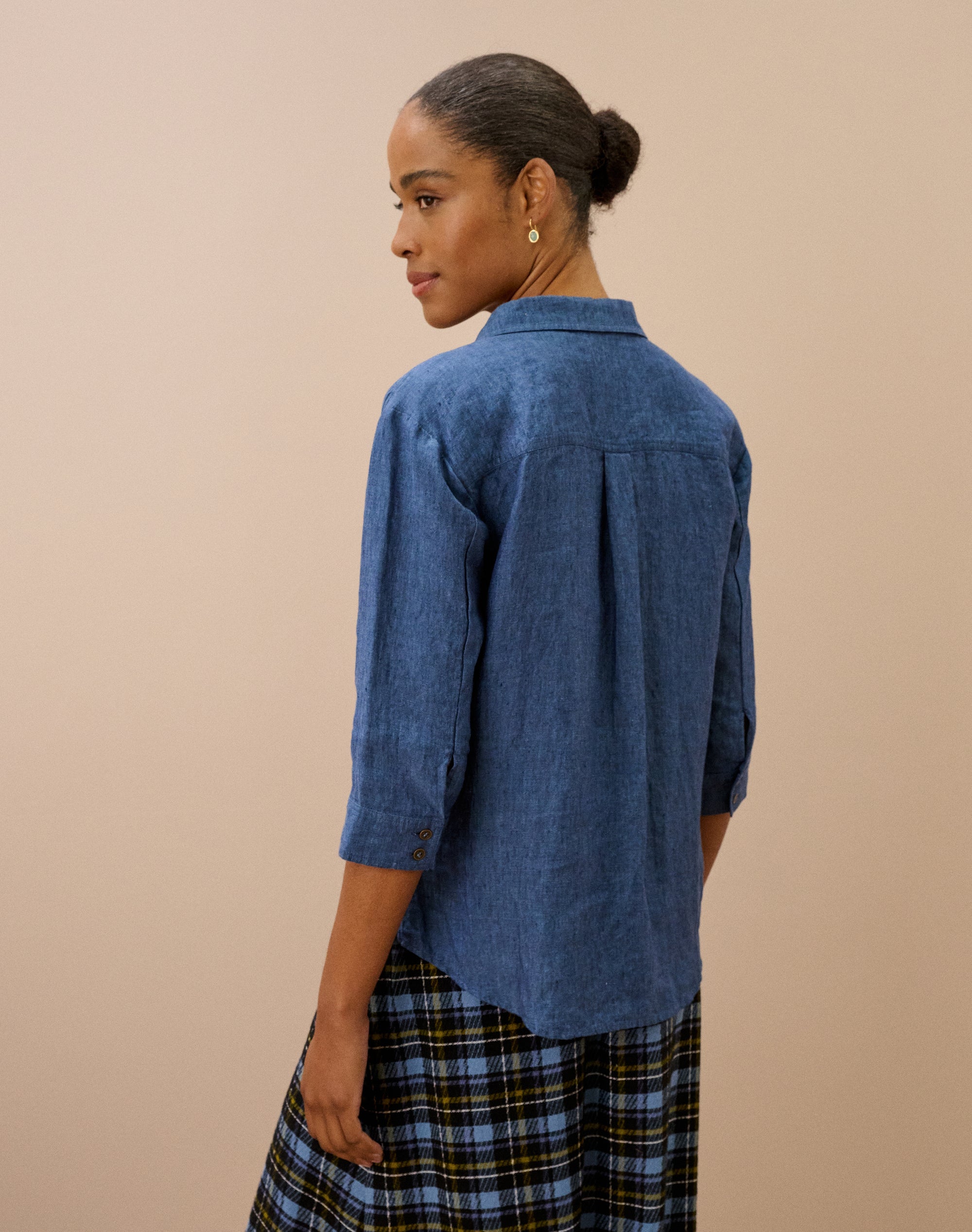 Cross Weave Linen Shirt