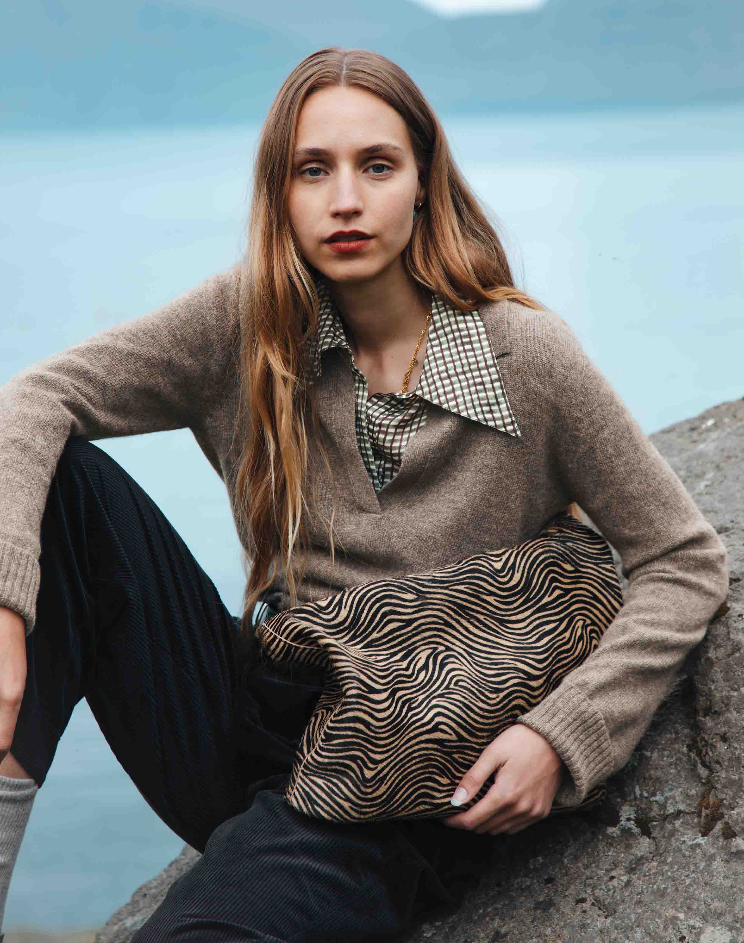 Cashmere Collared Jumper